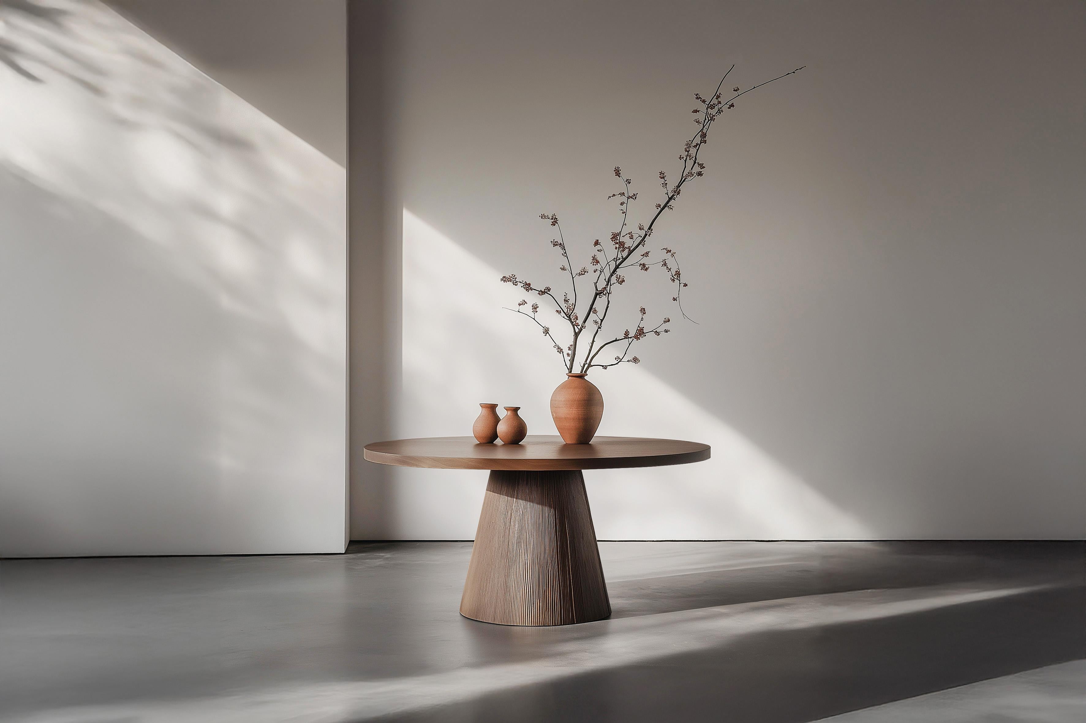 No4 Scarpa Dining Table by NONO – Made-to-Order Round Top with Sculptural Base
———

Introducing the Scarpa Collection, a homage to the legendary Italian architect and designer, Carlo Scarpa. Known for his mastery of materials and precise attention