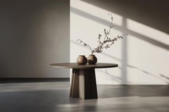 No40 Scarpa Esstisch von NONO - Runde Holzplatte mit skulpturalem Untergestell