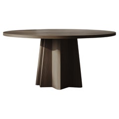No40 Scarpa Dining Table by NONO – Round Wooden Top with Sculptural Base