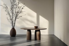 No45 Scarpa Dining Table – Solid Wood Round Dining Table by Joel Escalona