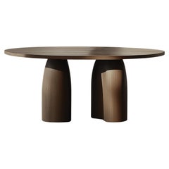 No45 Scarpa Dining Table – Solid Wood Round Dining Table by Joel Escalona