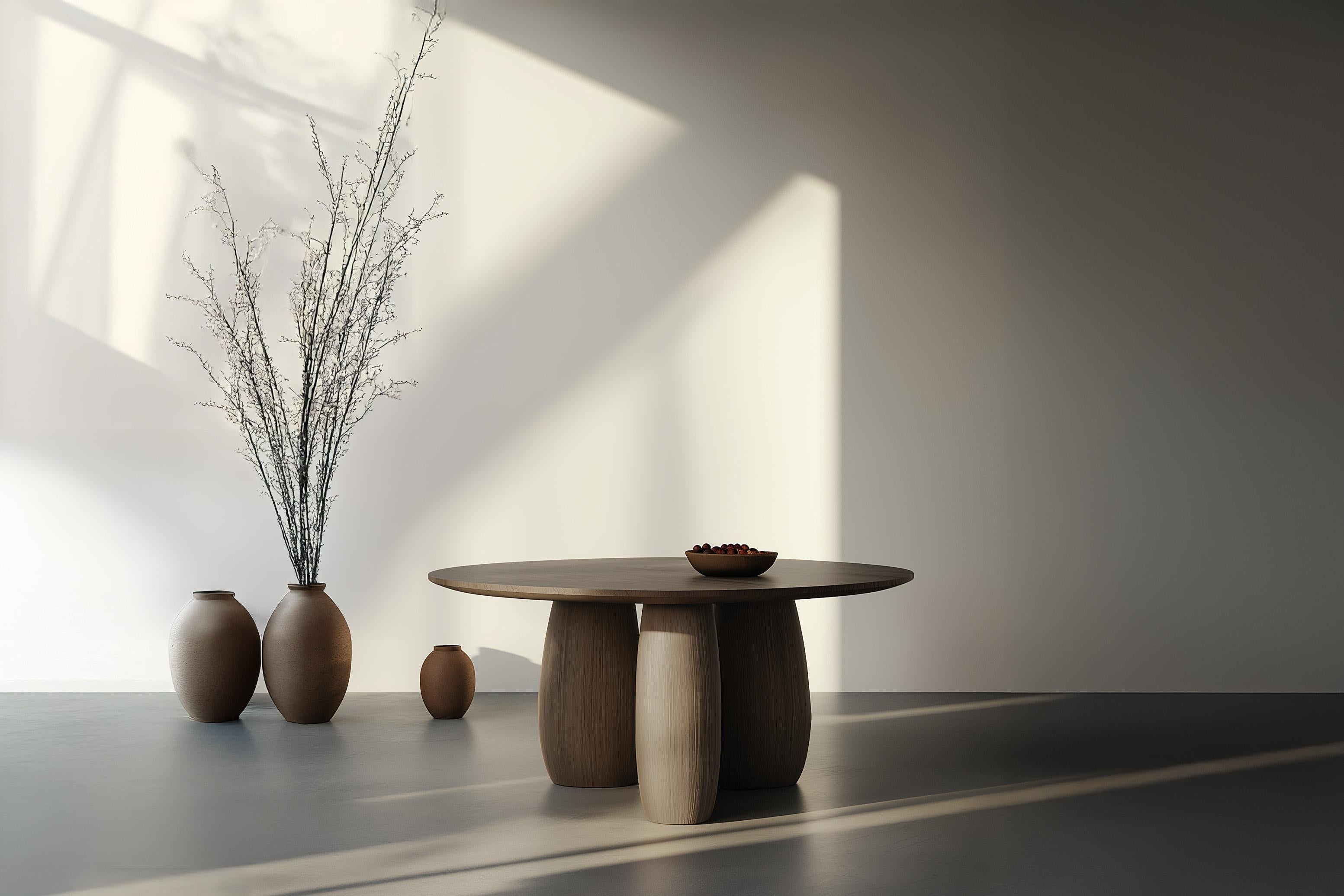 No47 Scarpa Round Dining Table - Made Solid Wood by Joel Escalona

---

La Collection S/One est un hommage au légendaire architecte et designer italien Carlo Scarpa. Connu pour sa maîtrise des matériaux et son attention précise aux détails, les