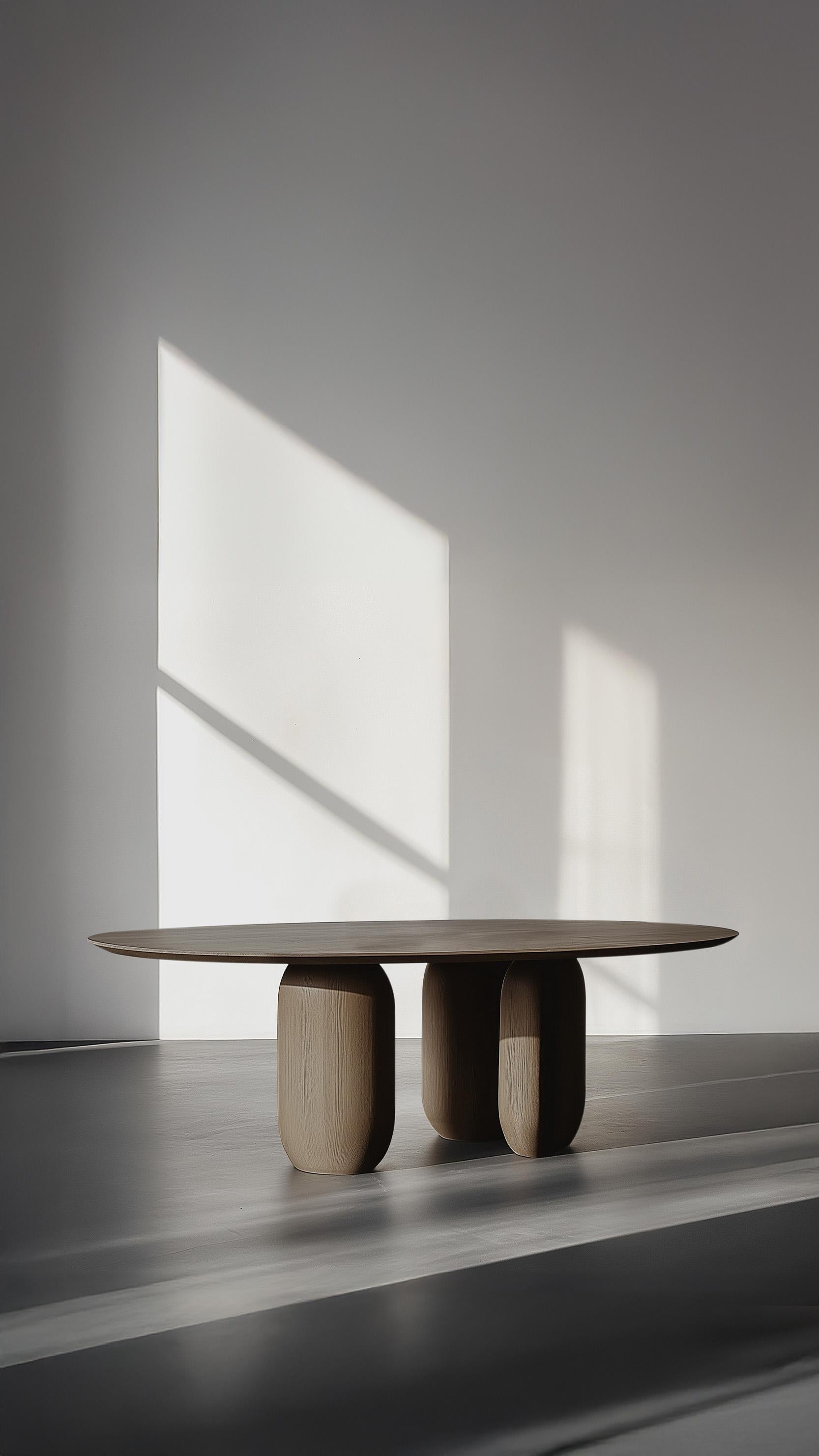 Mexican No48 Scarpa Table by NONO – Customizable Round Dining Top with Cylindrical Base For Sale