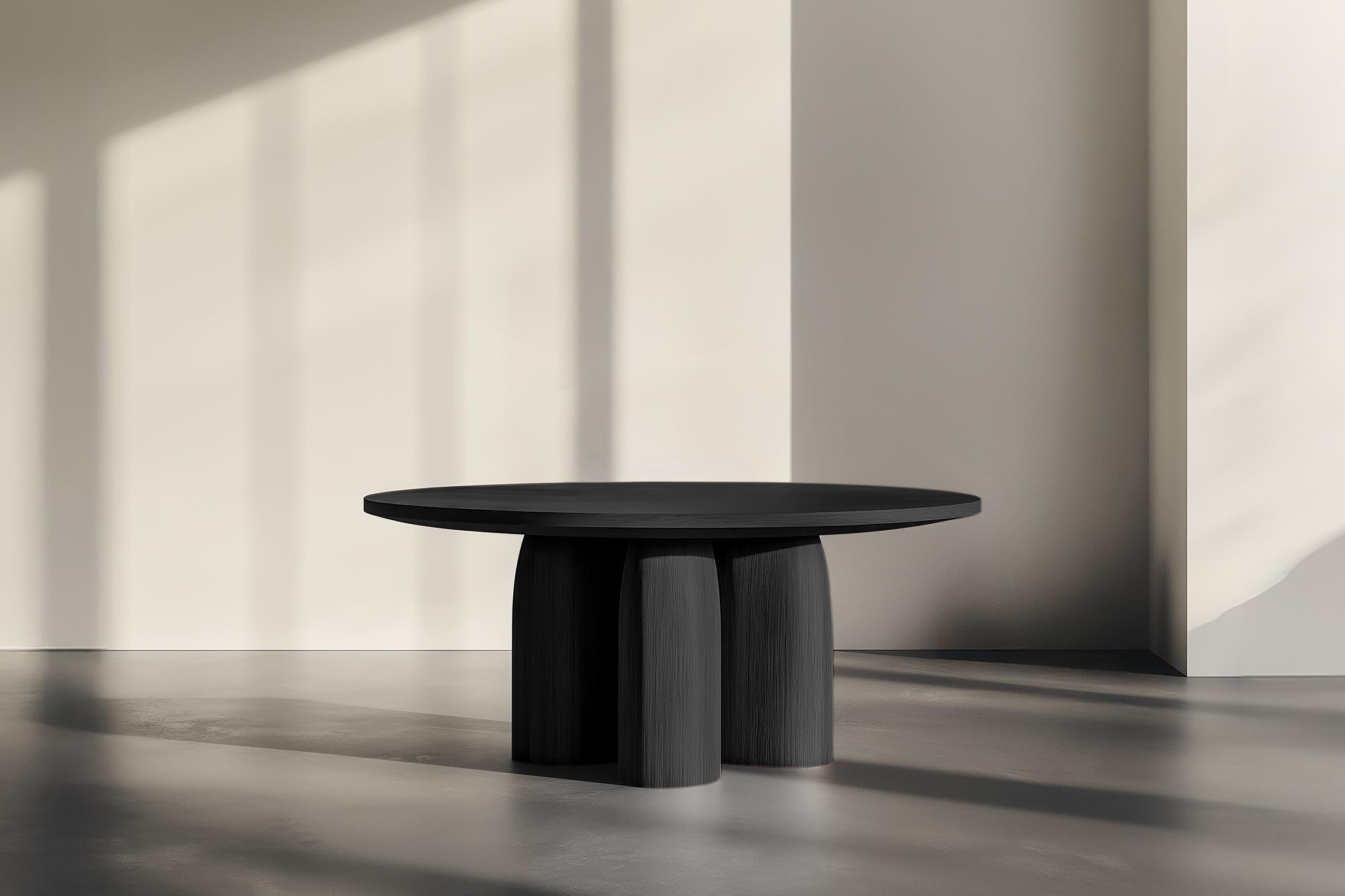 Moderne No49 Scarpa Dining Table - Solid Wood with Round Top by Joel Escalona en vente