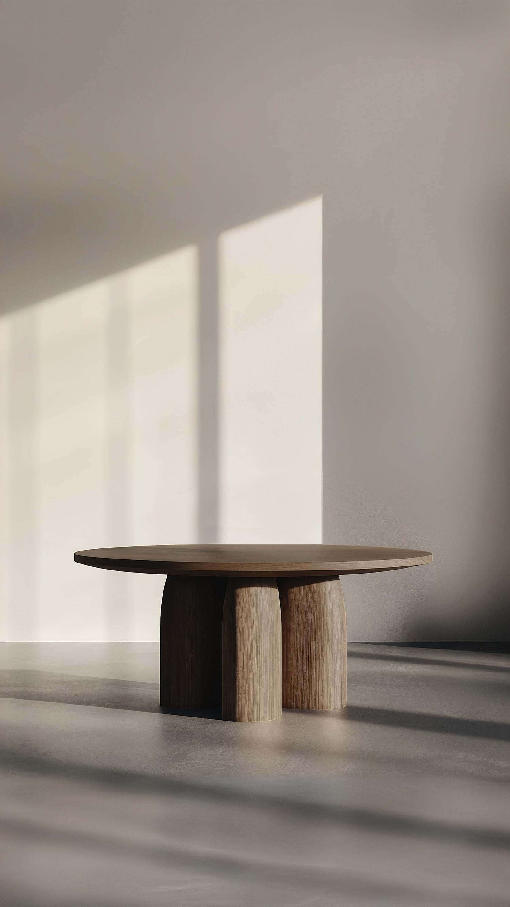 Mexicain No49 Scarpa Dining Table - Solid Wood with Round Top by Joel Escalona en vente