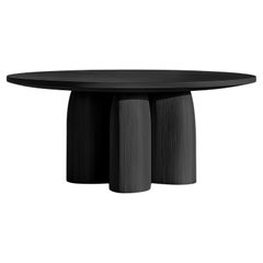 No49 Scarpa Dining Table – Solid Wood with Round Top by Joel Escalona