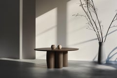 No50 Scarpa Table by NONO – Round Top and Sculptural Wooden Base Design