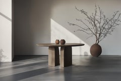 No55 Scarpa Table – Custom Solid Wood Round Top by Joel Escalona