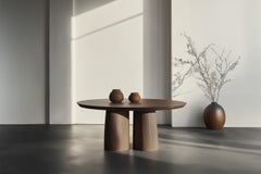 No57 Scarpa Dining Table – Sculptural Round Top in Solid Wood by Joel Escalona