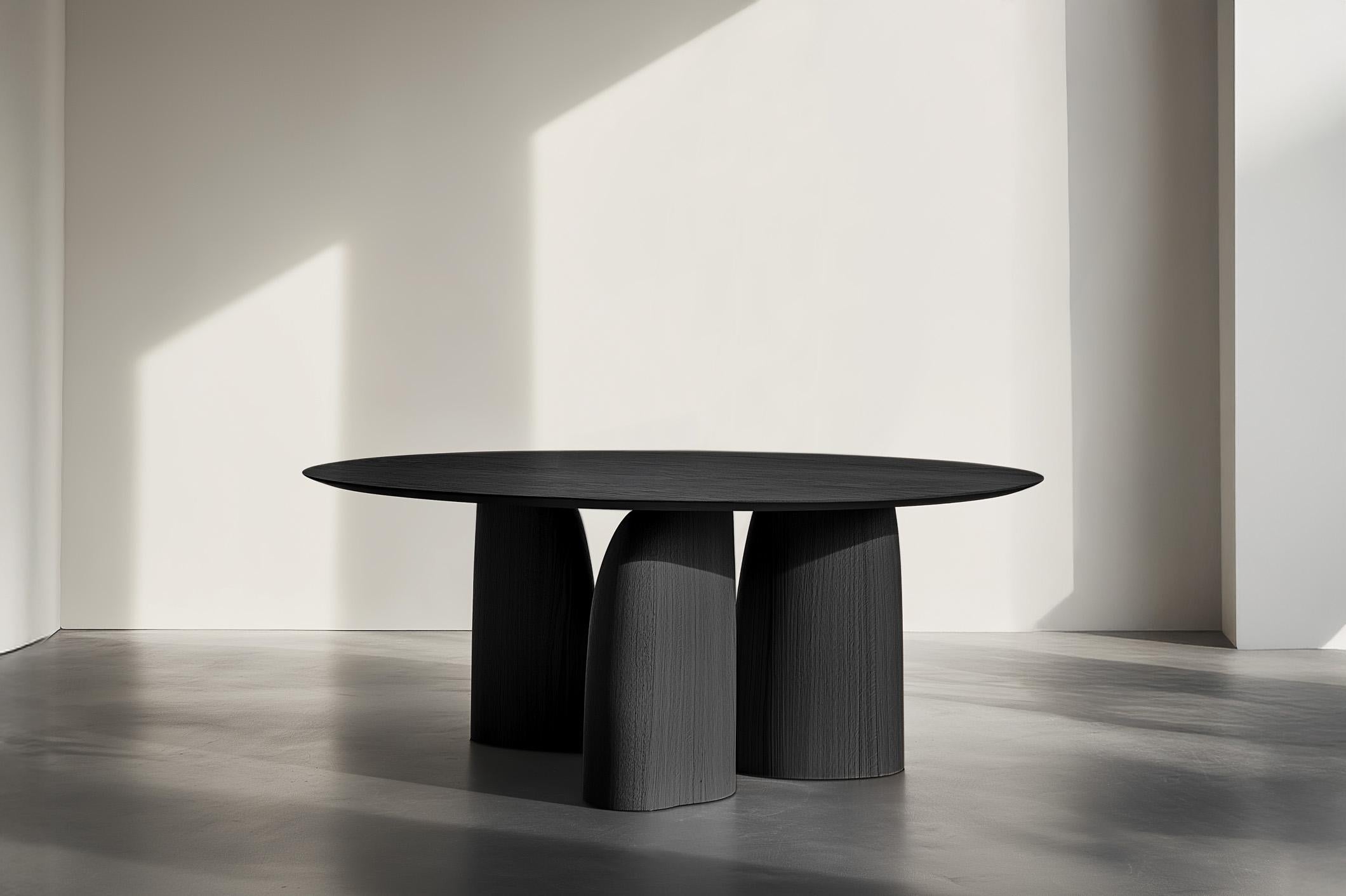 Moderne No59 Scarpa Round Dining Table - Custom Solid Wood by Joel Escalona en vente