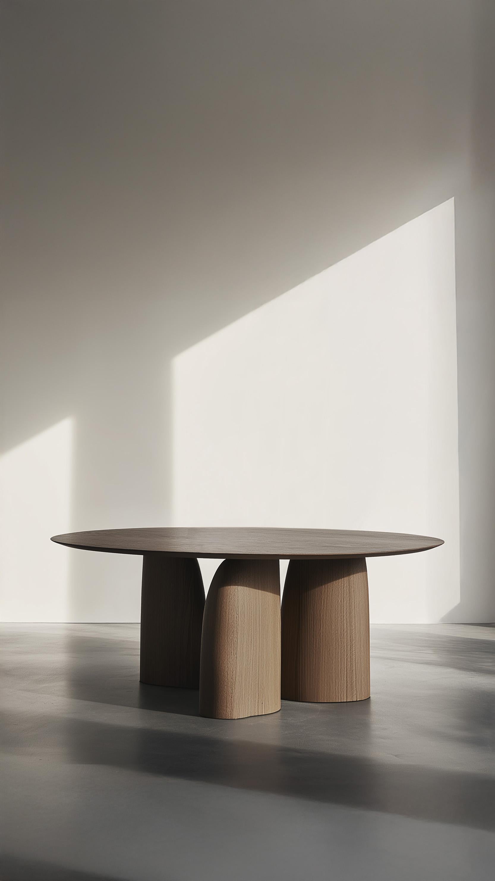 Mexicain No59 Scarpa Round Dining Table - Custom Solid Wood by Joel Escalona en vente