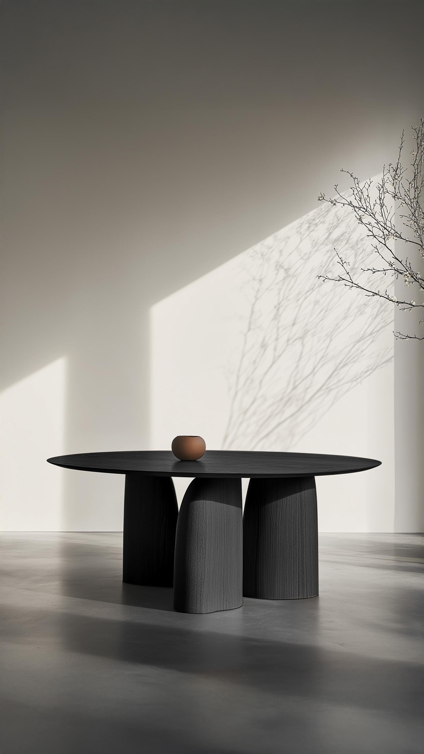 Fait main No59 Scarpa Round Dining Table - Custom Solid Wood by Joel Escalona en vente
