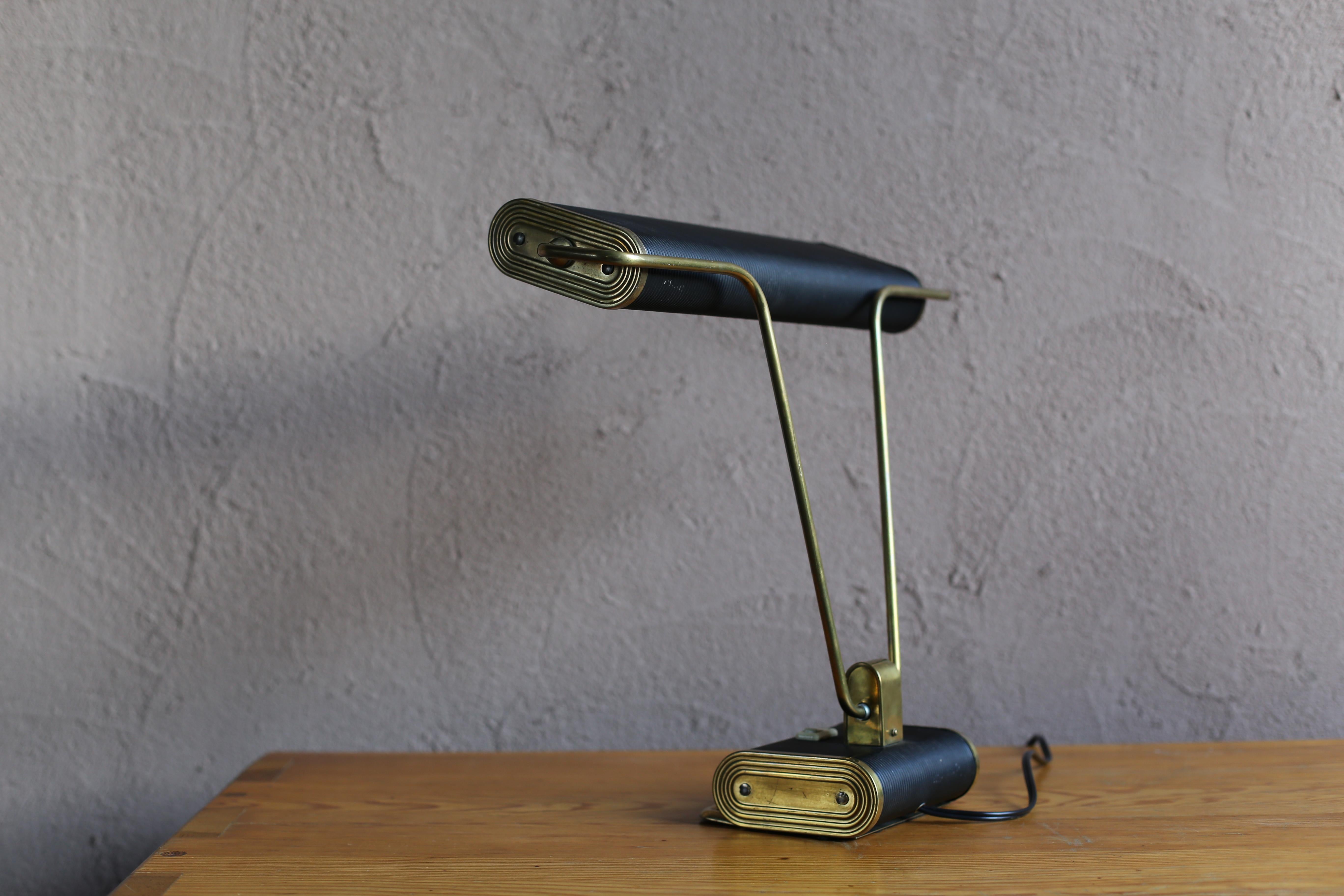 Mid-Century Modern No.71 Bk Desk Lamp by Eileen Gray for Jumo