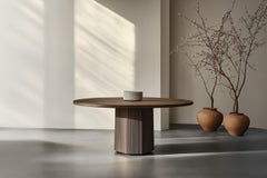 No8 Scarpa Table by NONO – Custom Round Dining Table with Sculptural Solid Base