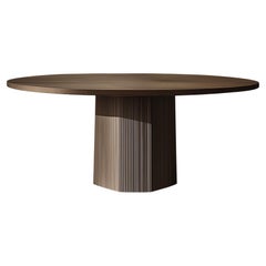 No8 Scarpa Table by NONO – Custom Round Dining Table with Sculptural Solid Base