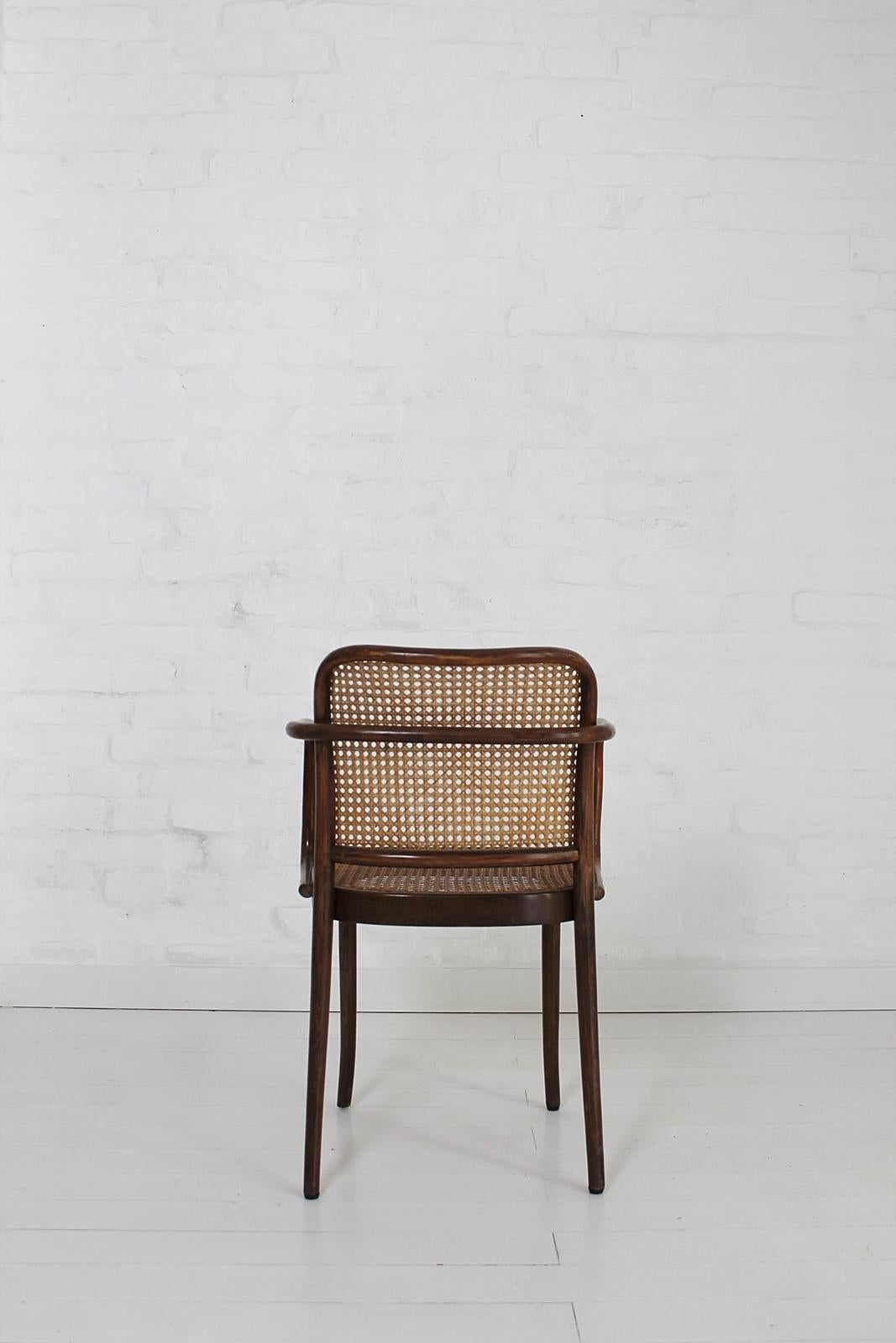 Stained No. 811 Prague Armchair by Josef Hoffman, 1925