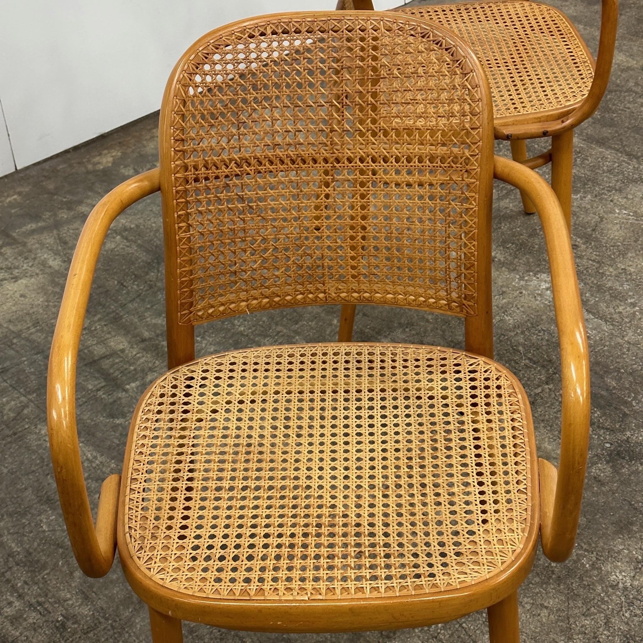 No.811 “Prague” Chairs by Josef Hoffman for Thonet In Good Condition For Sale In Chicago, IL