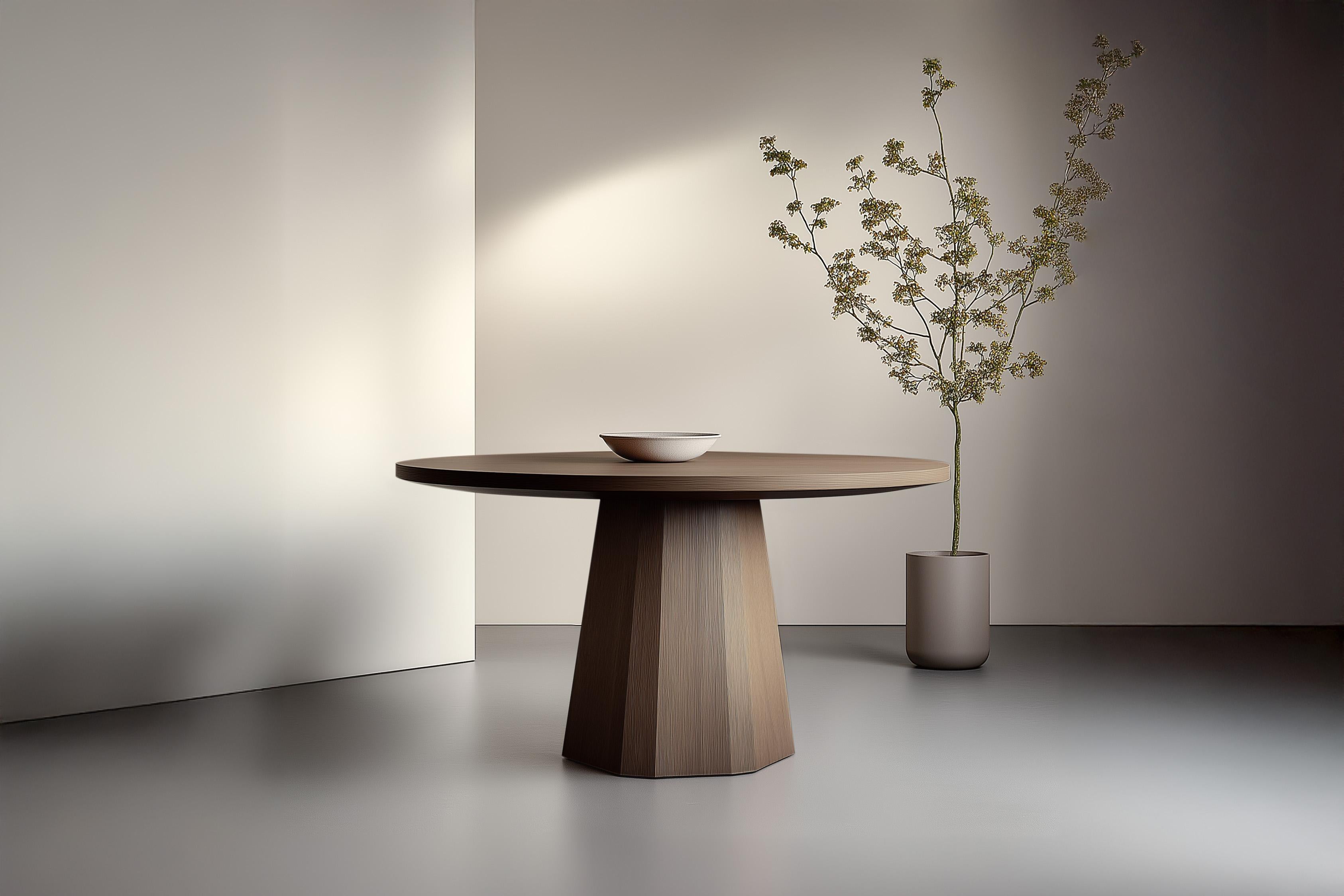 No9 Scarpa Round Table - Made-to-Order Solid Wood with Cylindrical Base by Joel Escalona


---

La Collection S/One est un hommage au légendaire architecte et designer italien Carlo Scarpa. Connu pour sa maîtrise des matériaux et son attention