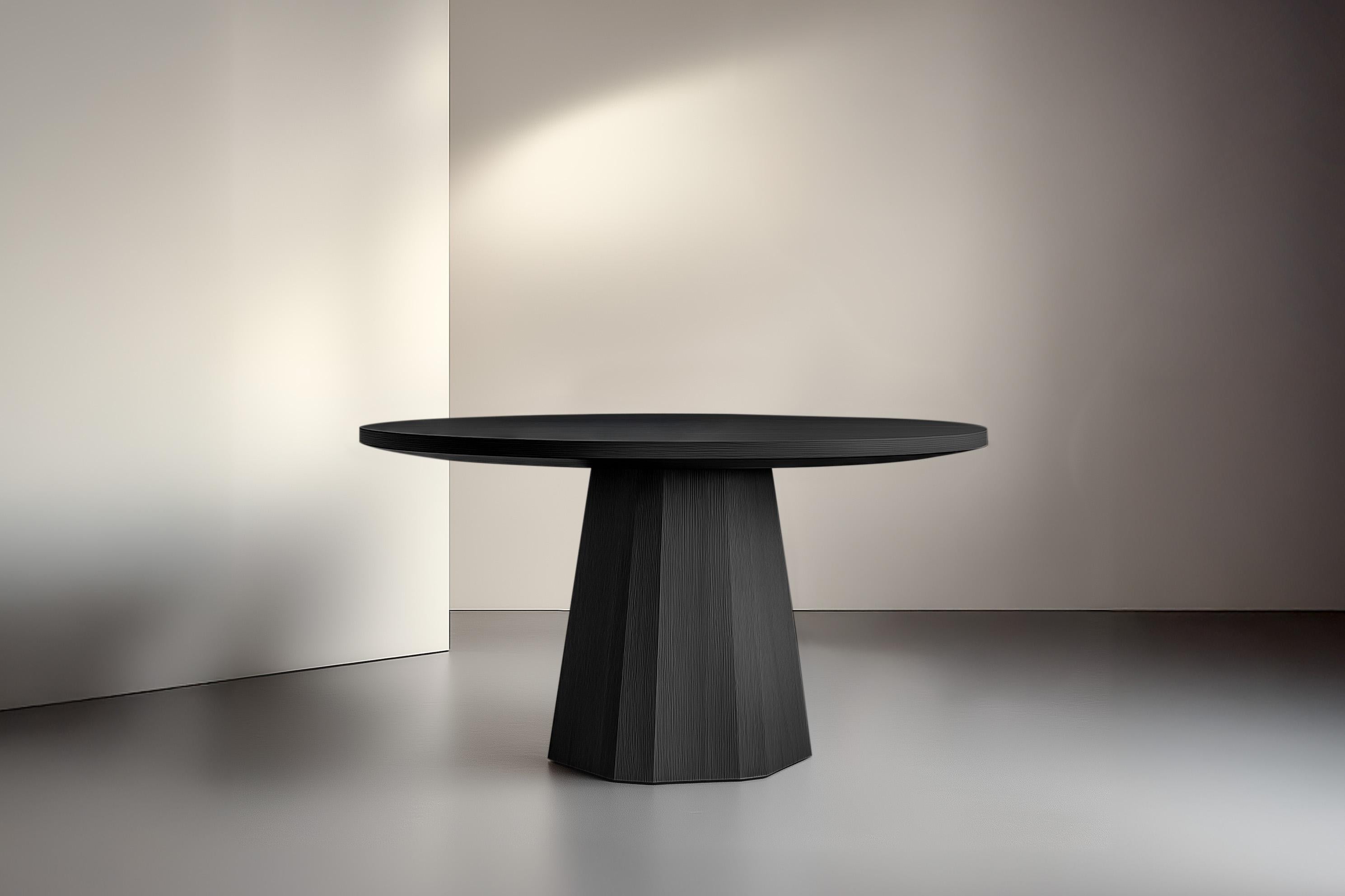 Moderne No9 Scarpa Round Table - Made Solid Wood avec base cylindrique par Joel en vente