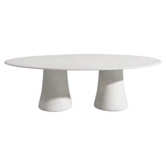 NOA 33 Table ovale - design Marco Acerbis - Ivoire