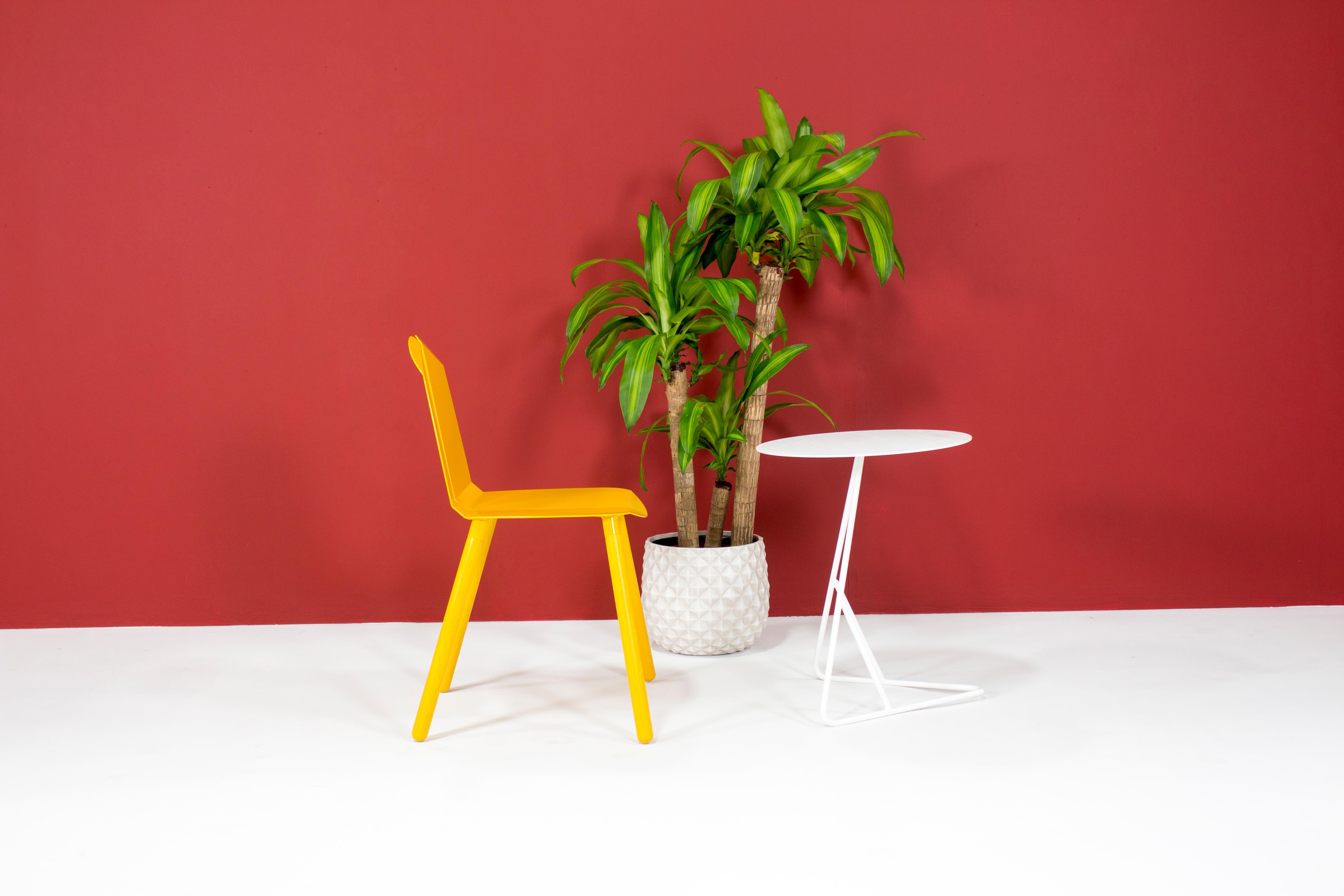 Powder-Coated Noa Chair Mustard Yellow For Sale