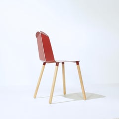 Noa Chair Oak Blood Red
