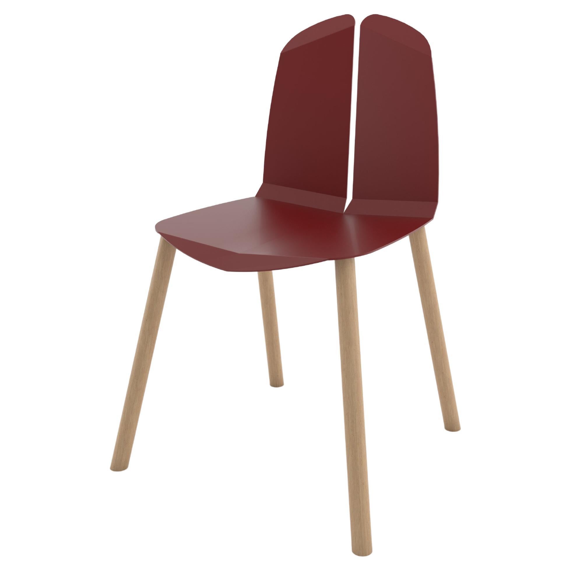 Noa Chair Oak Blood Red For Sale