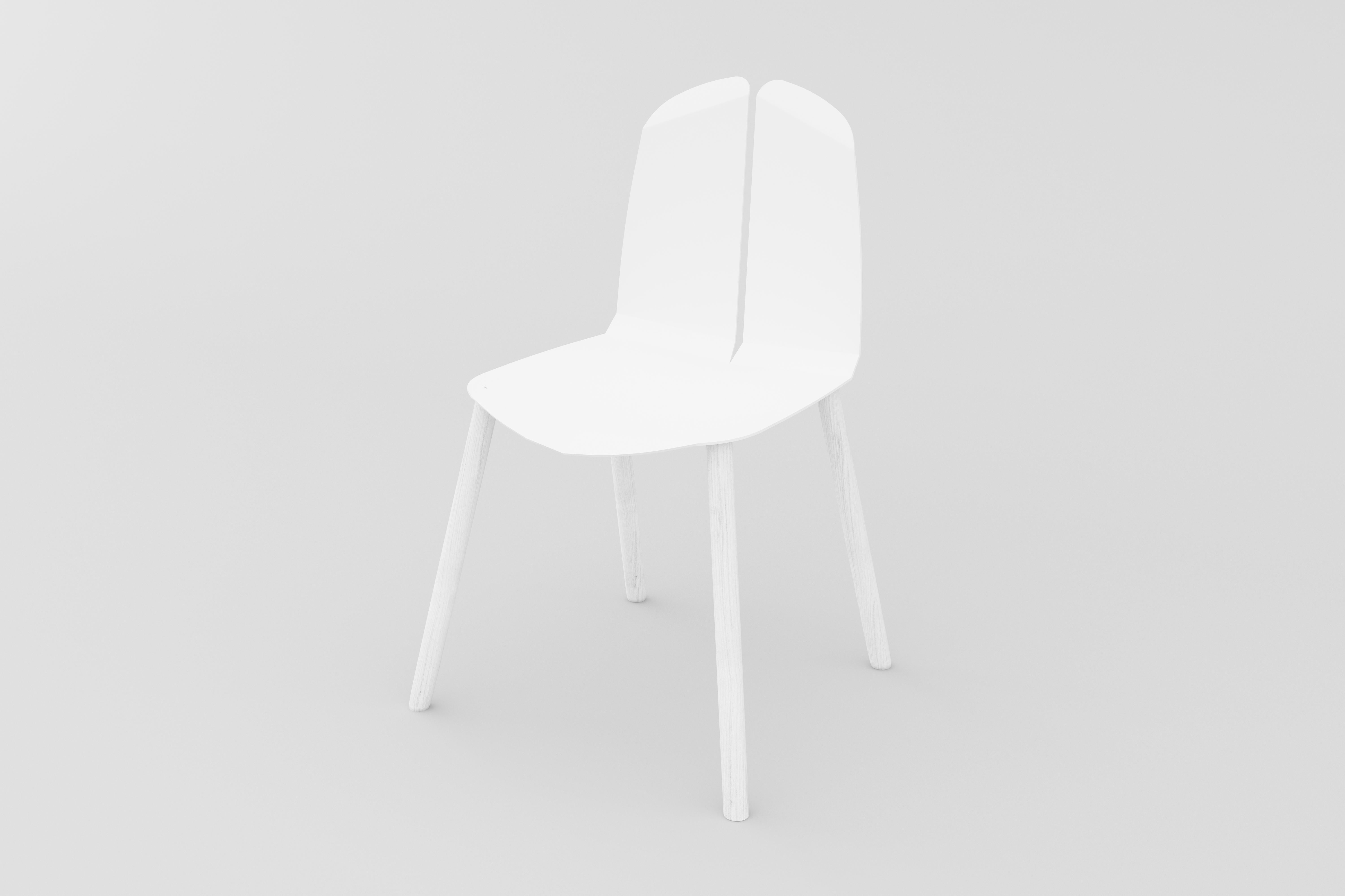 Industrial Noa Chair White For Sale