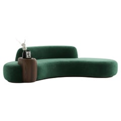 Noa Curved Sofa with Integrated Side Pod By Mondo Design Studio