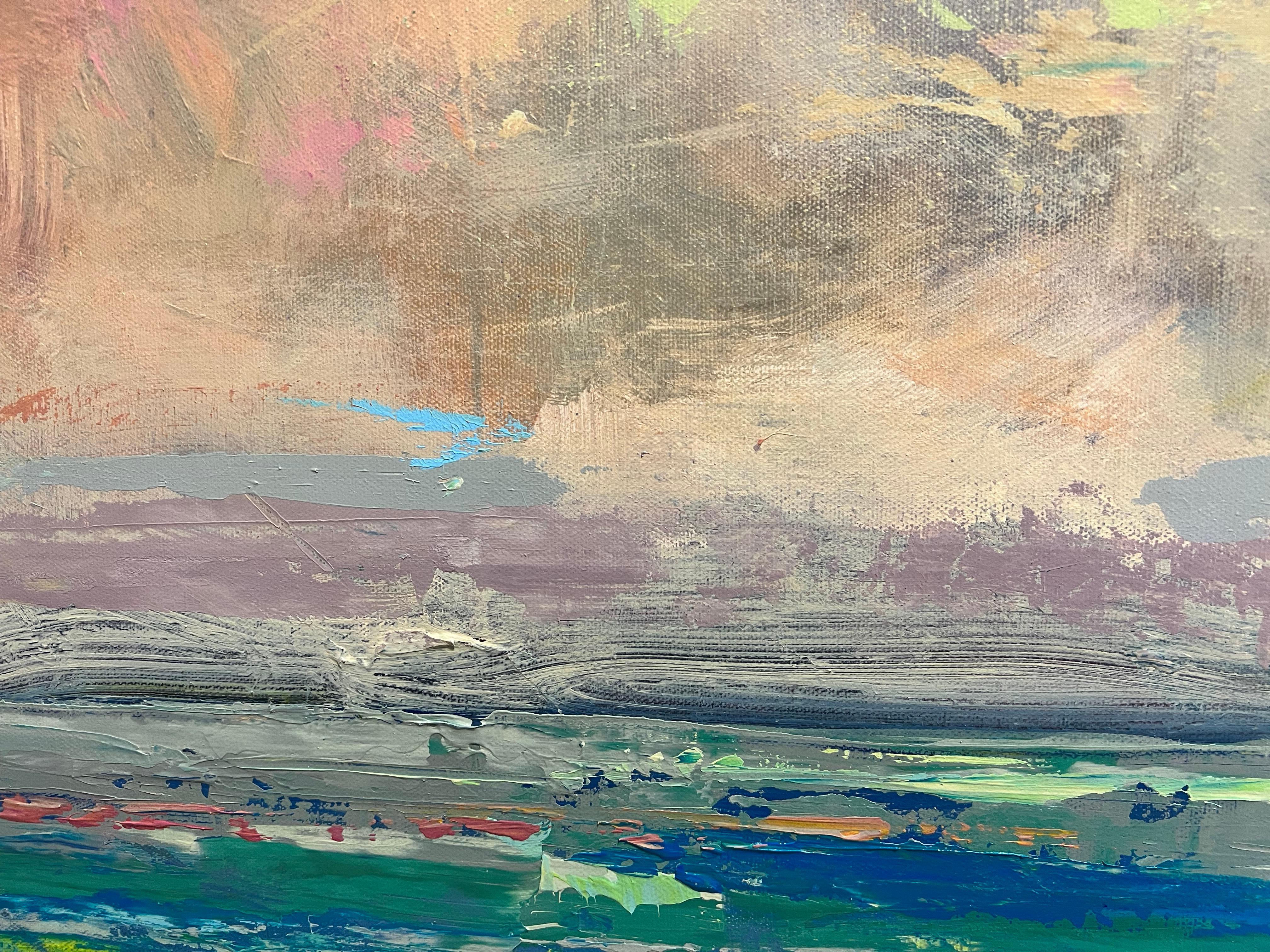 Deep Ocean Blues - Impressionist Painting by Noah Desmond