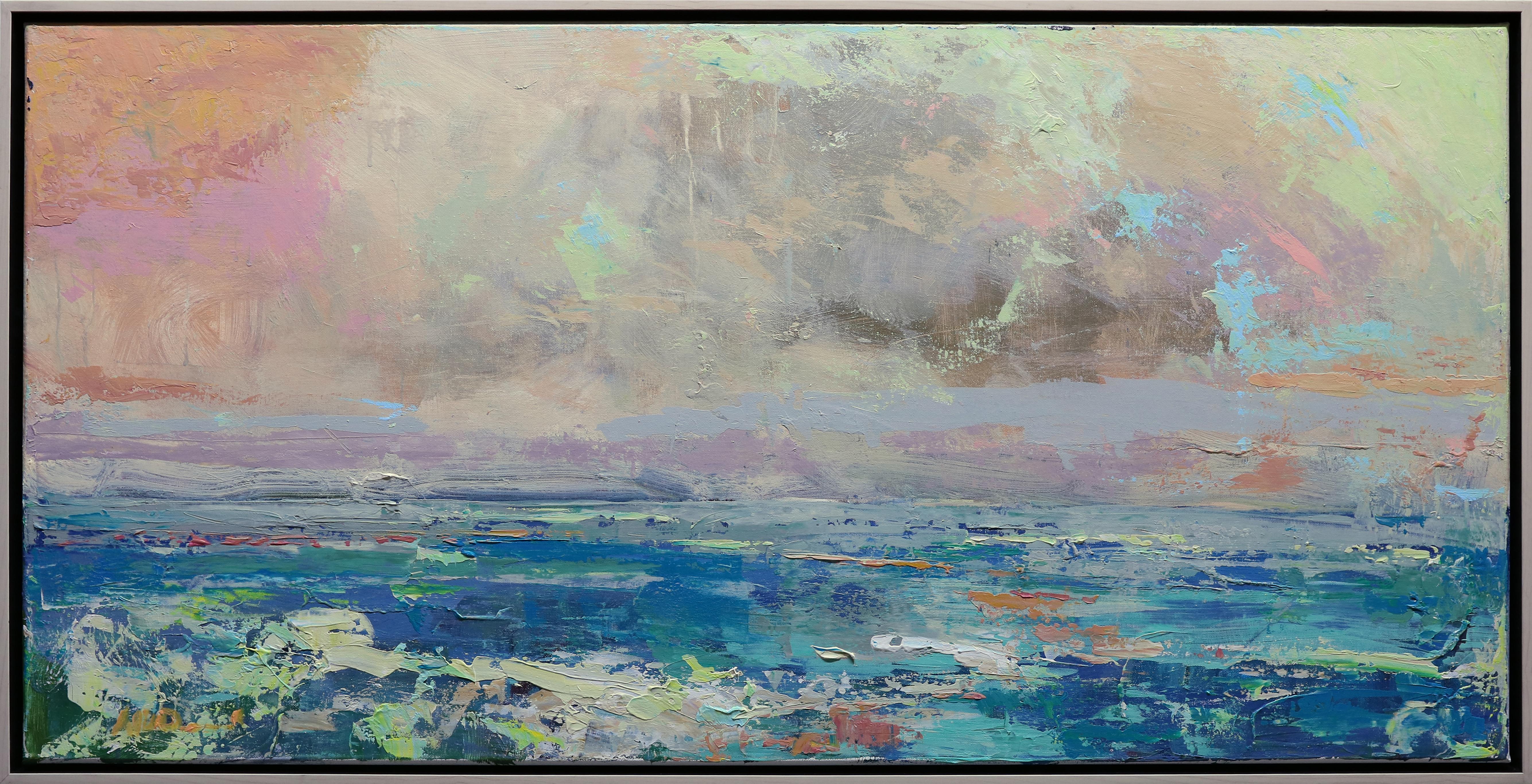 Noah Desmond Abstract Painting - Deep Ocean Blues