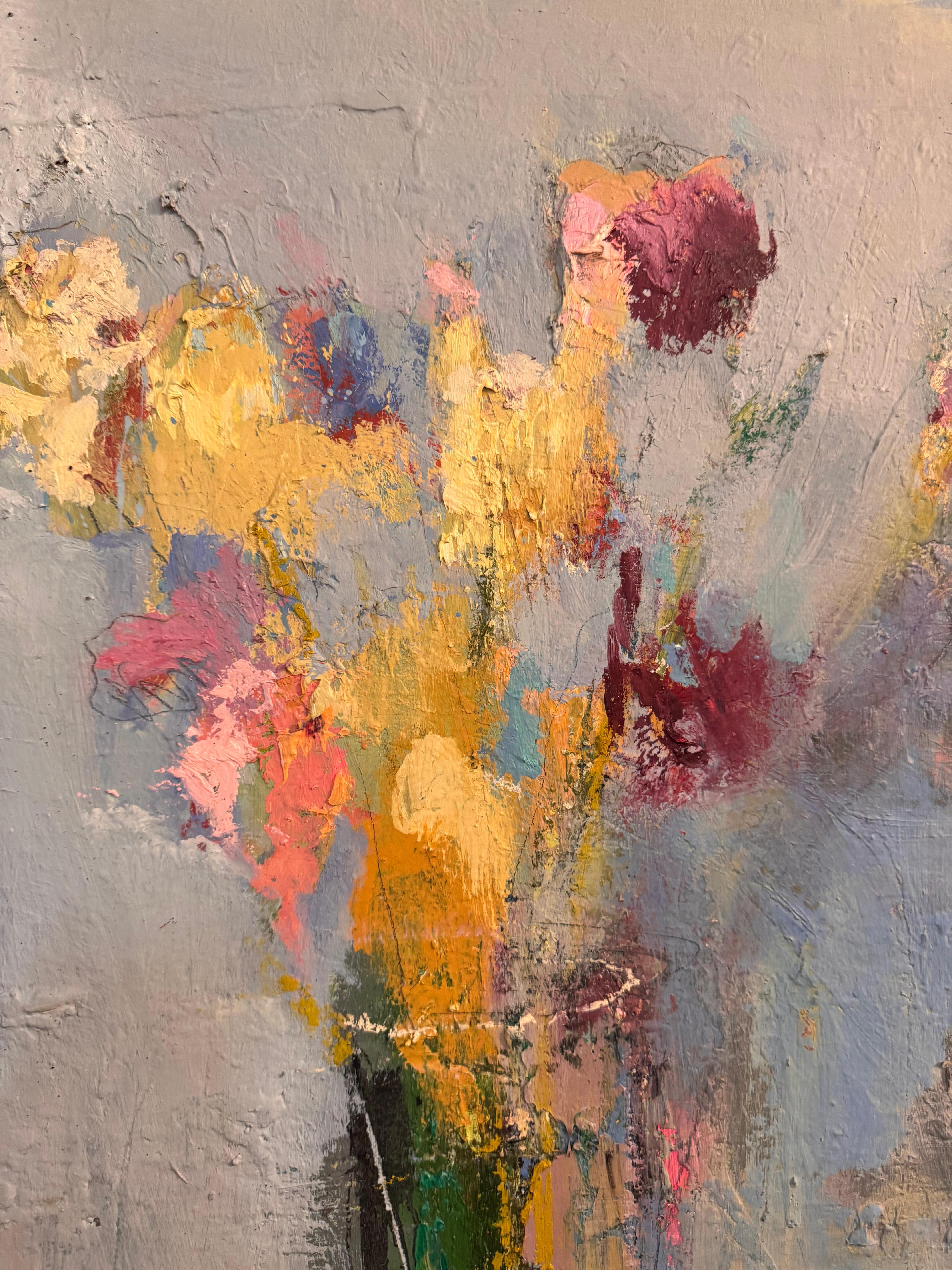 Zarte Blumen – Painting von Noah Desmond