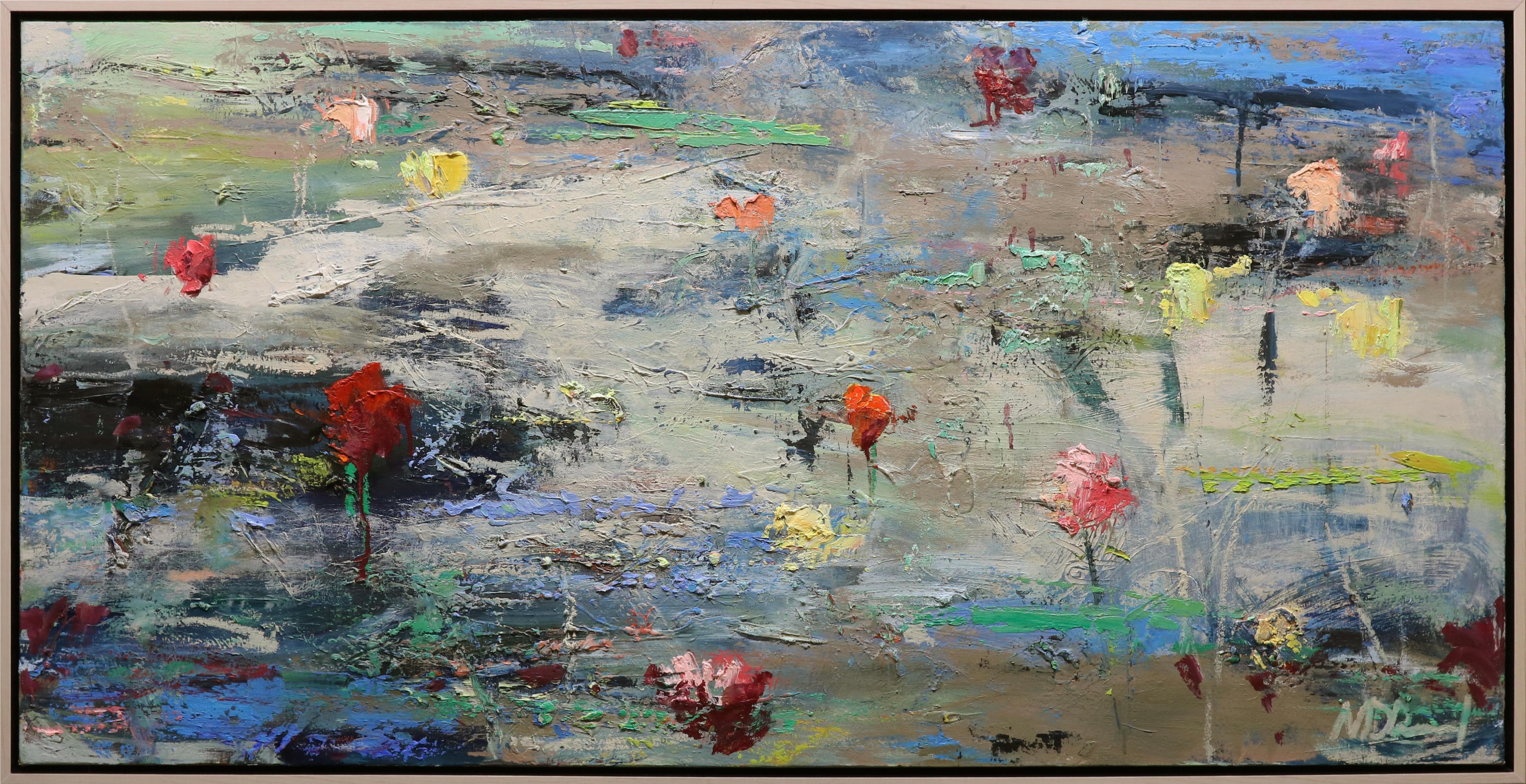 Noah Desmond Abstract Painting – Jardin d'eau