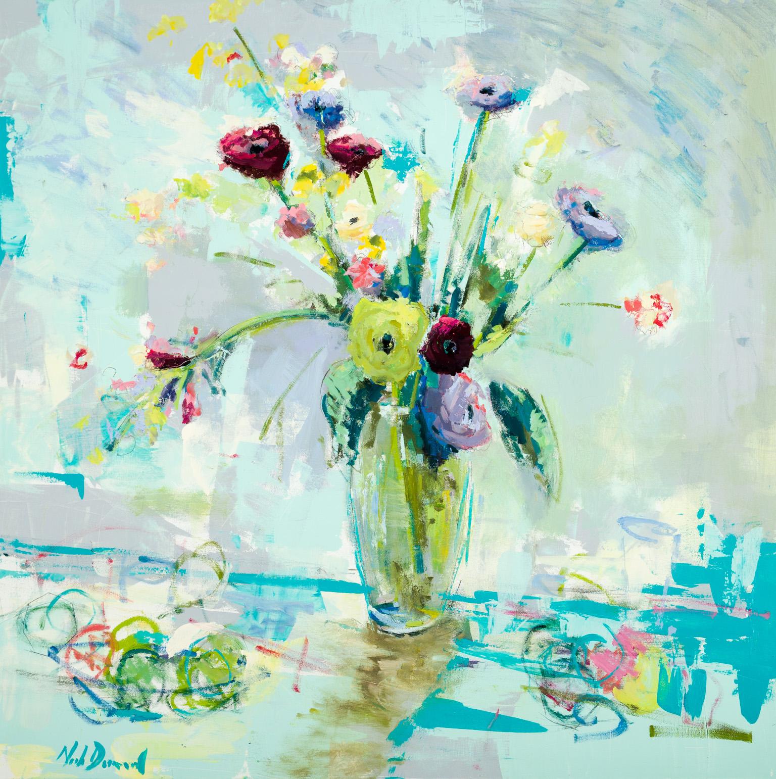 Venice Flowers - Painting by Noah Desmond