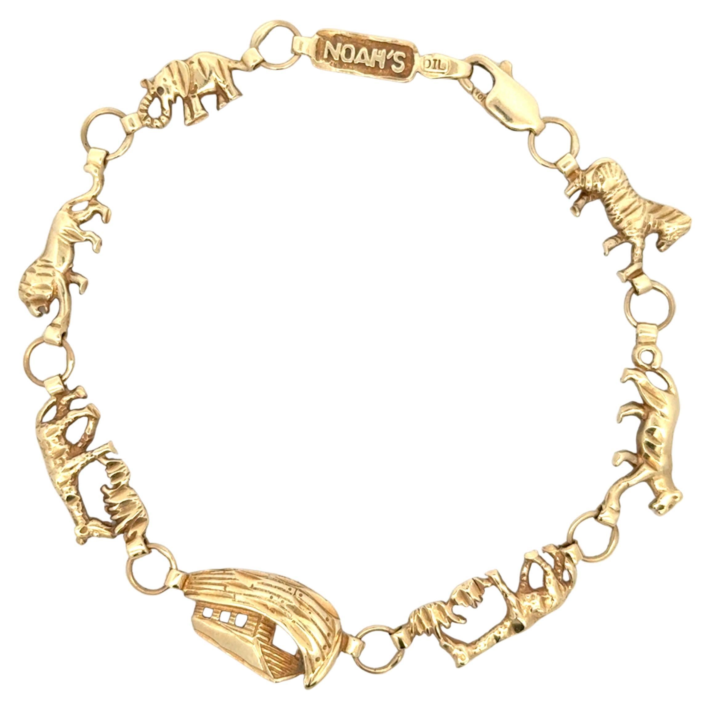 Noah
s Ark Bracelet in 10K Yellow Gold