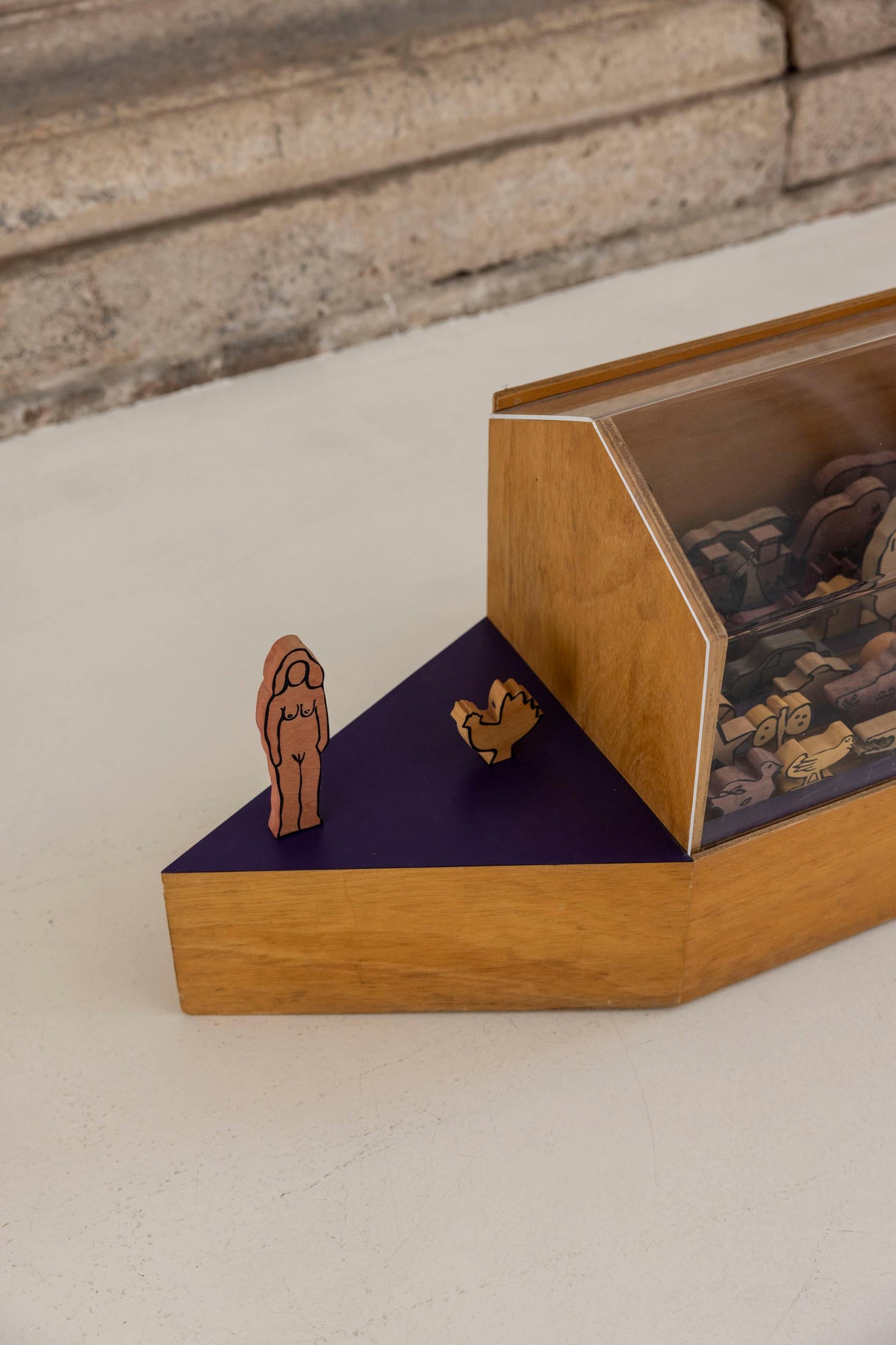 Italiano L'Arca di Noè di Ugo Nespolo, 1973 in vendita