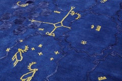 Alfombra Noaidi, Nudo a mano, Lana, Viscosa, 100 nudos, Sebastian Jansson