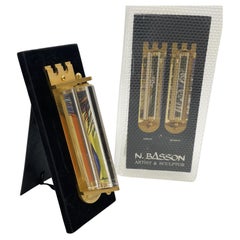 Verre artistique Mezuzah sur feutre, édition limitée de Noam Basson