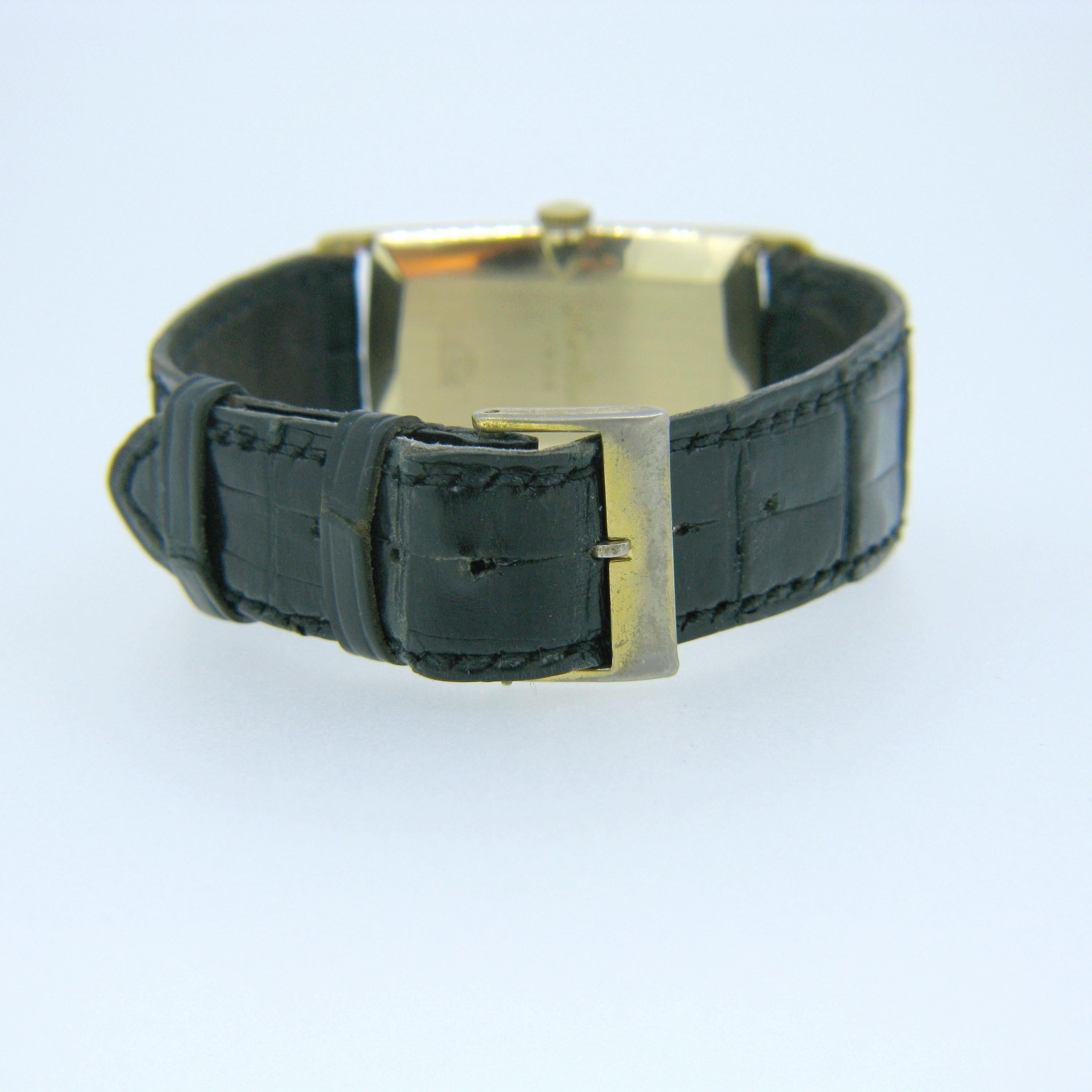Nobellux Vintage Art Deco Gelbgold Mechanische Herrenuhr Nobel Nobellux 1