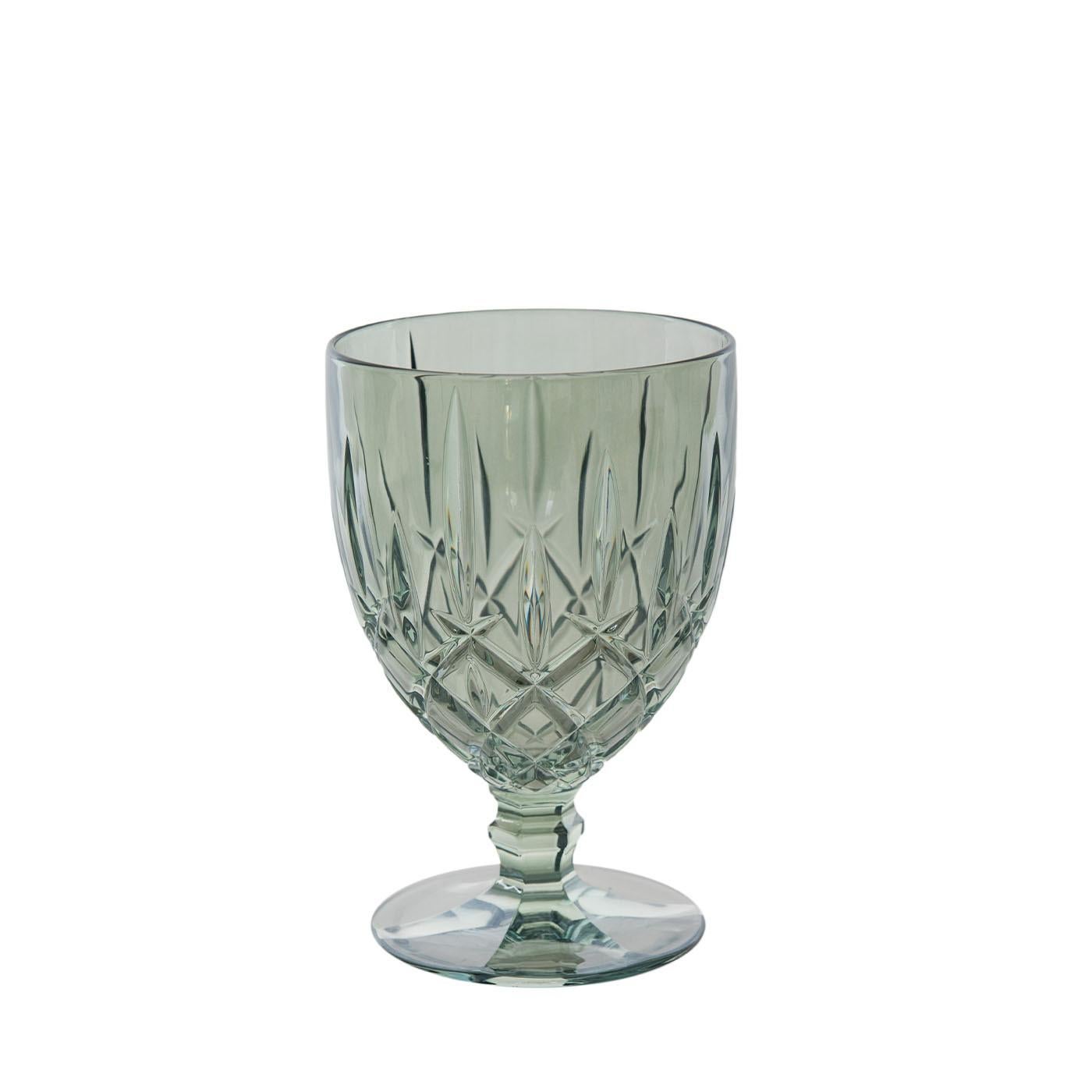 Italian Nobile Set of 6 Wine Glasses by Creart For Sale