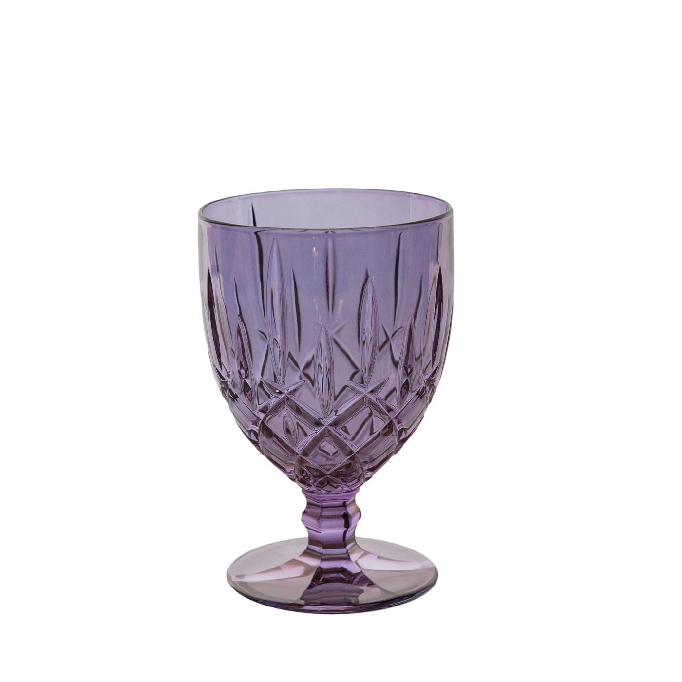 Contemporary Nobile Set of 6 Wine Glasses by Creart For Sale
