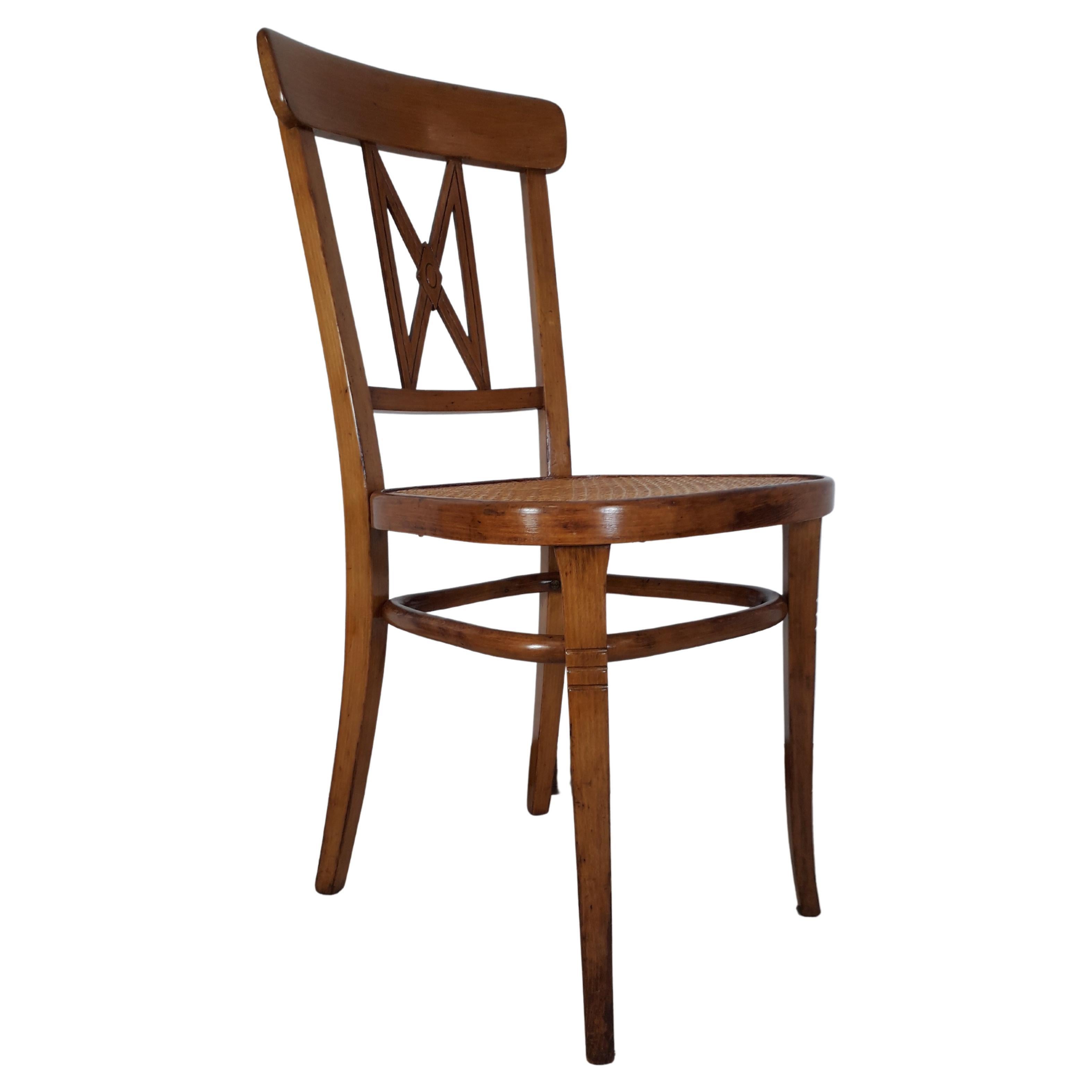 Nobiliary Dining Chair of Thonet from Wiener Werkstaette For Sale