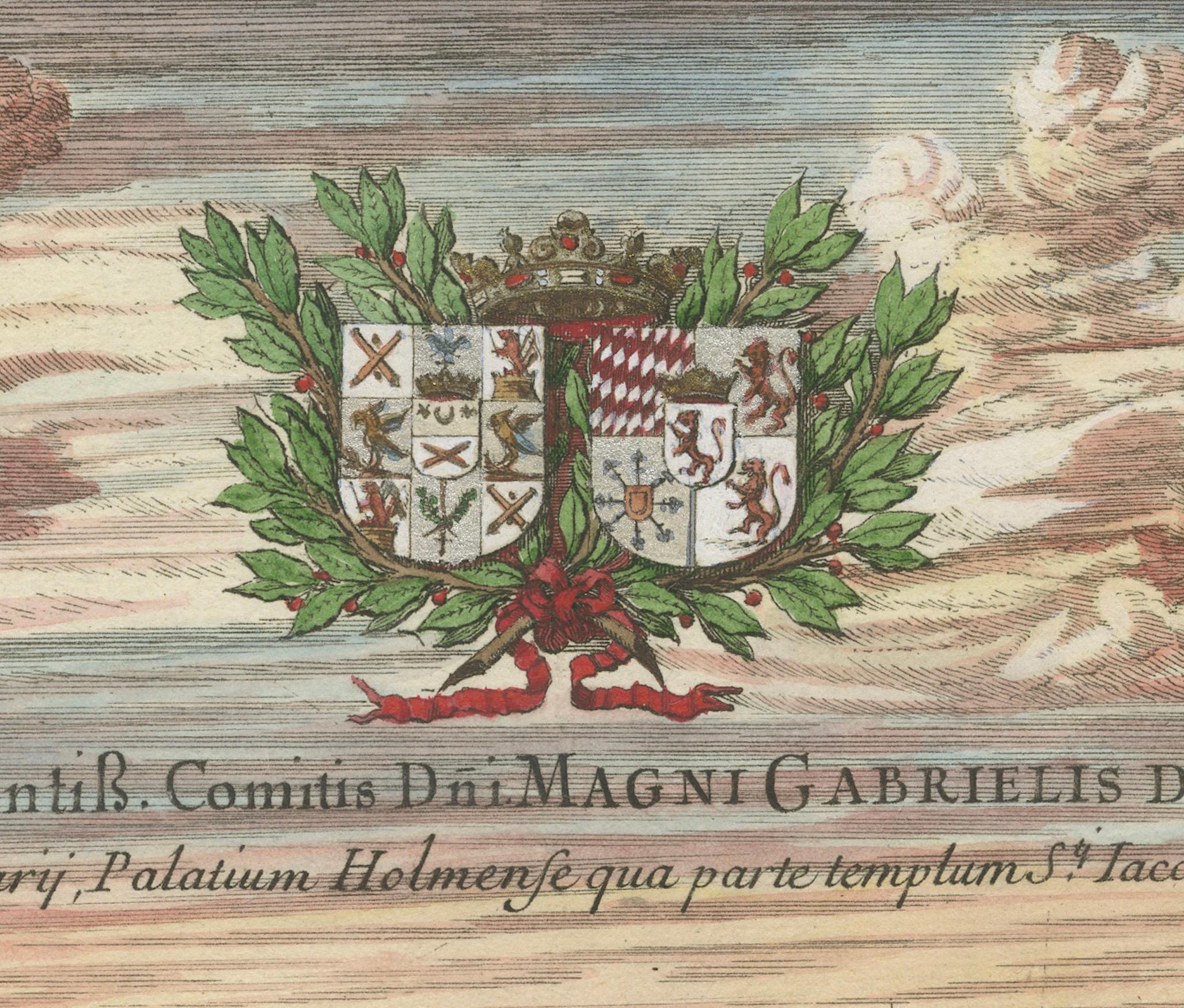Noble au-dessus : La propriété de la Gardie à Stockholm telle qu'invisée par Jean Marot, 1670 en vente 2