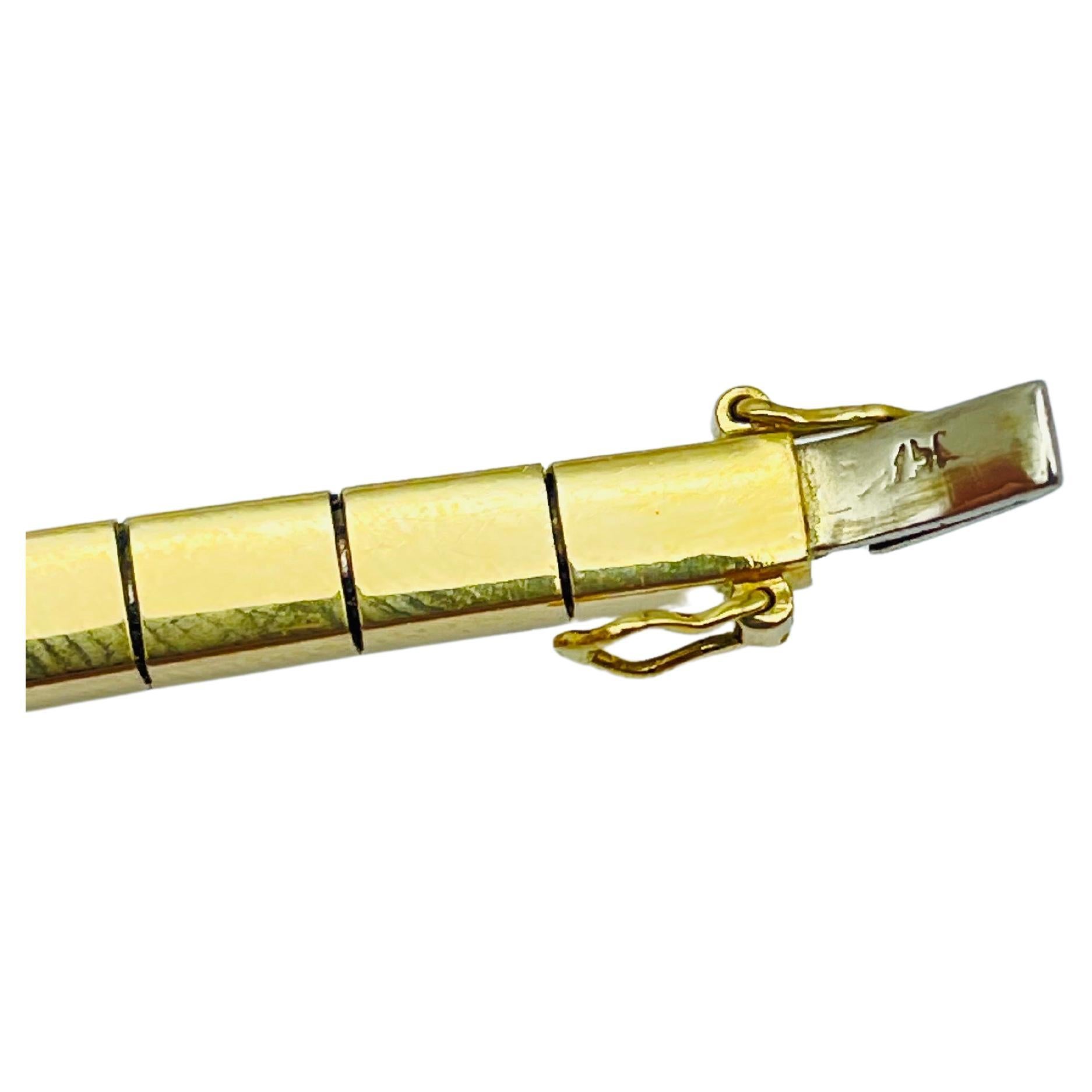 Bracelet en or jaune et blanc 18 carats avec améthyste noble et diamants en vente 8