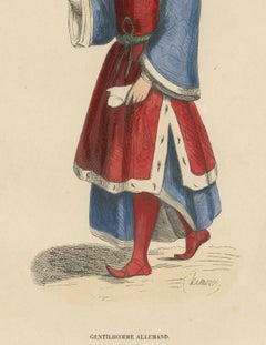 Noble Bearing: A German Gentleman in Medieval Attire, 1847