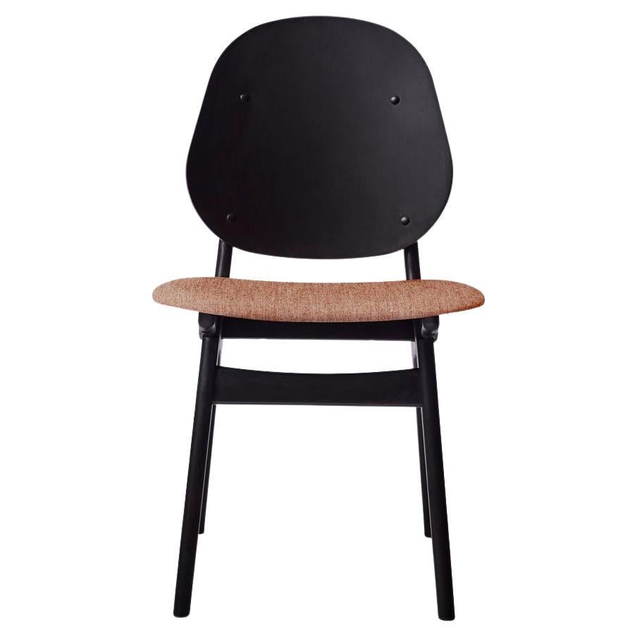 Noble Chair Black Lacquered Beech Pale Rose by Warm Nordic