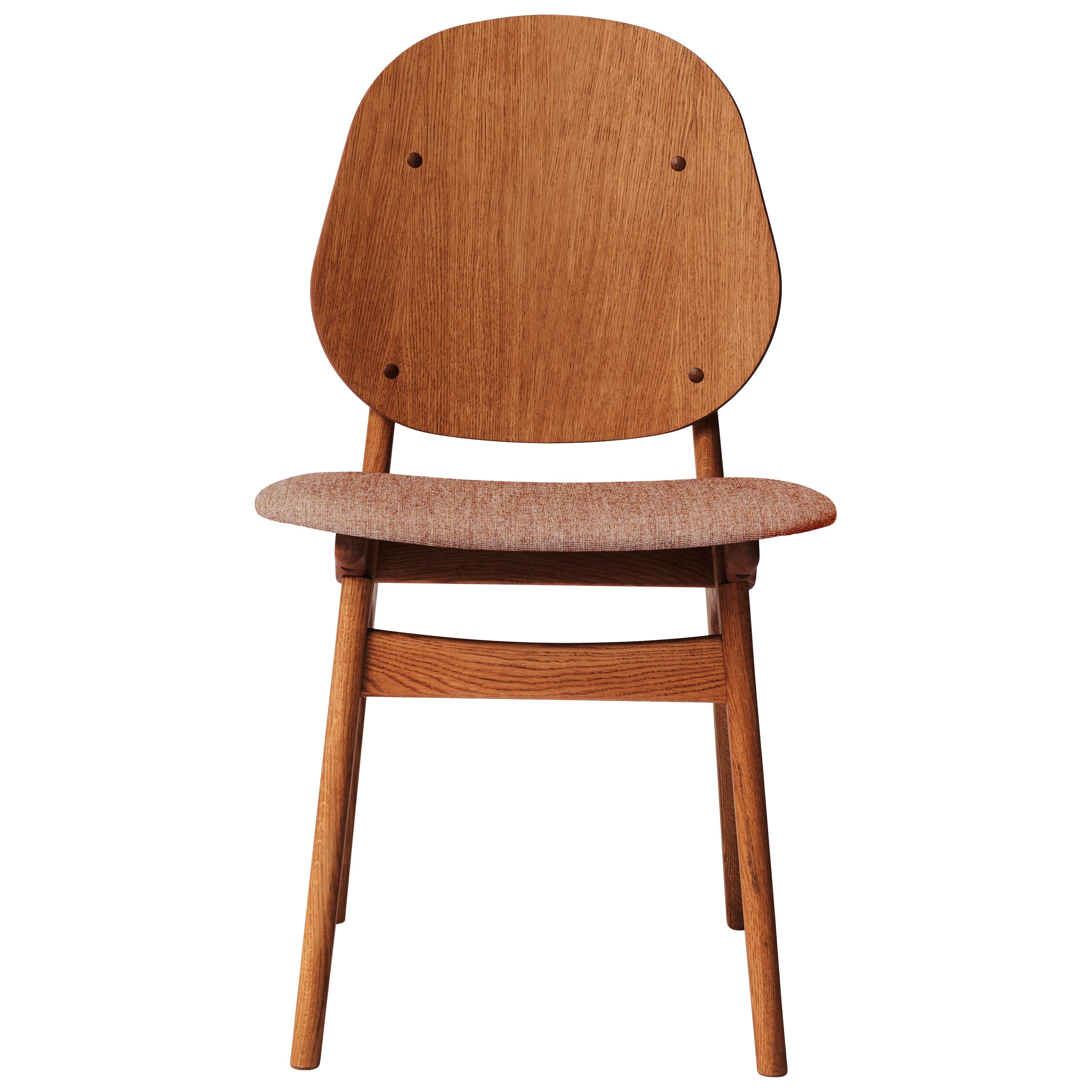 Noble Chair in Teak Oak with Upholstery, by Arne Hovmand-Olsen from Warm Nordic