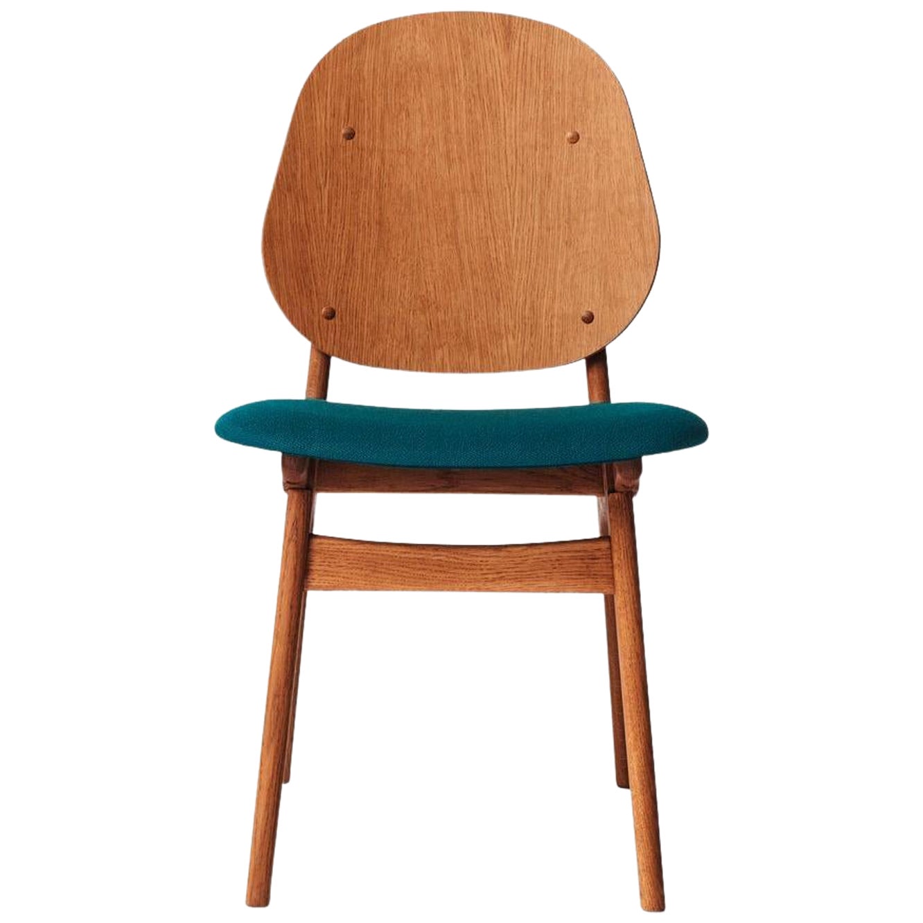 Silla Noble Teak Oiled Oak Dark Turqouise by Warm Nordic en venta