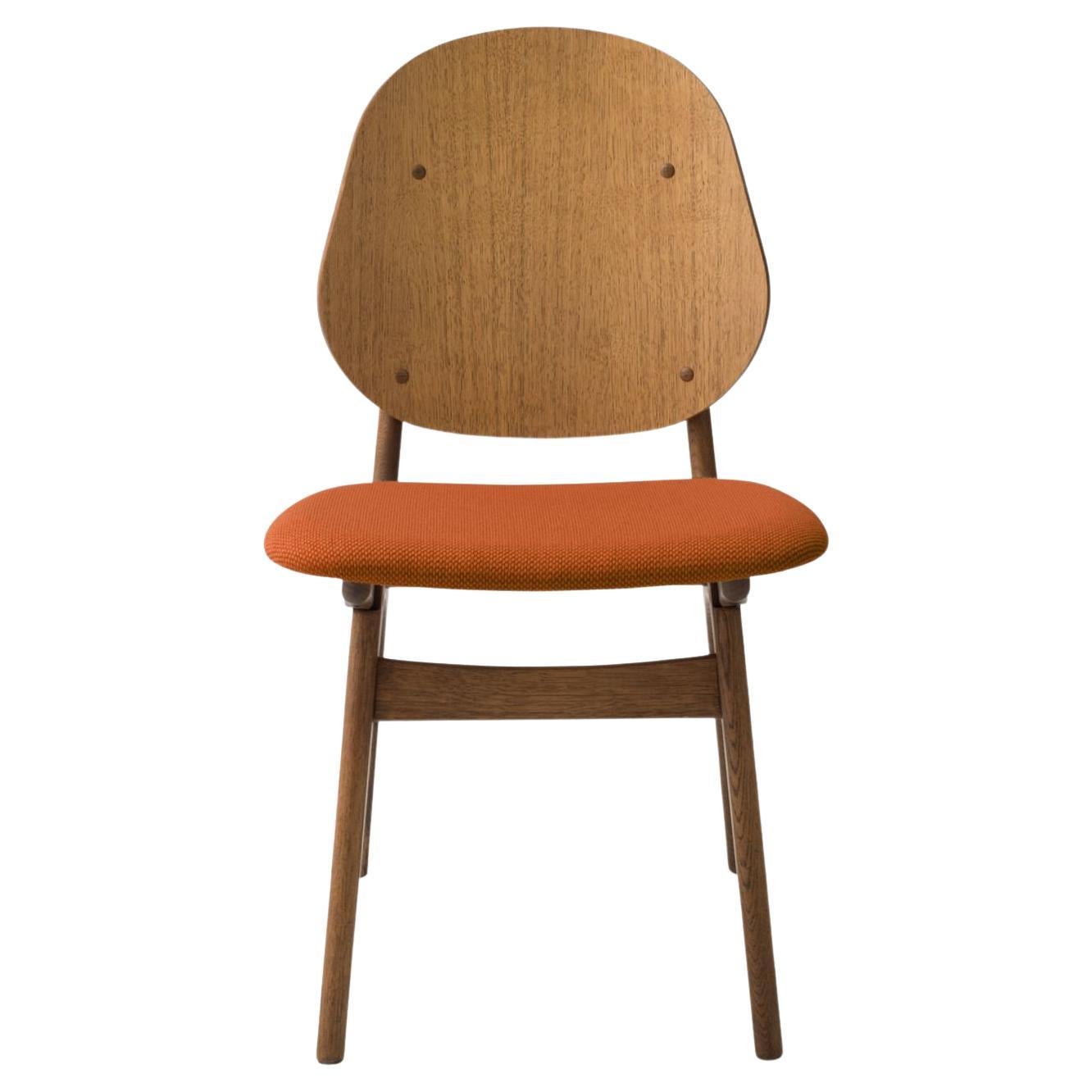 Noble Chair Teak Oiled Oak Terracotta by Warm Nordic For Sale
