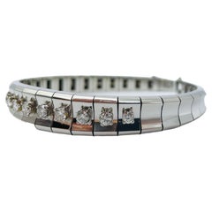 Noble Diamond Bracelet, 18k White Gold, 1.24 Carat